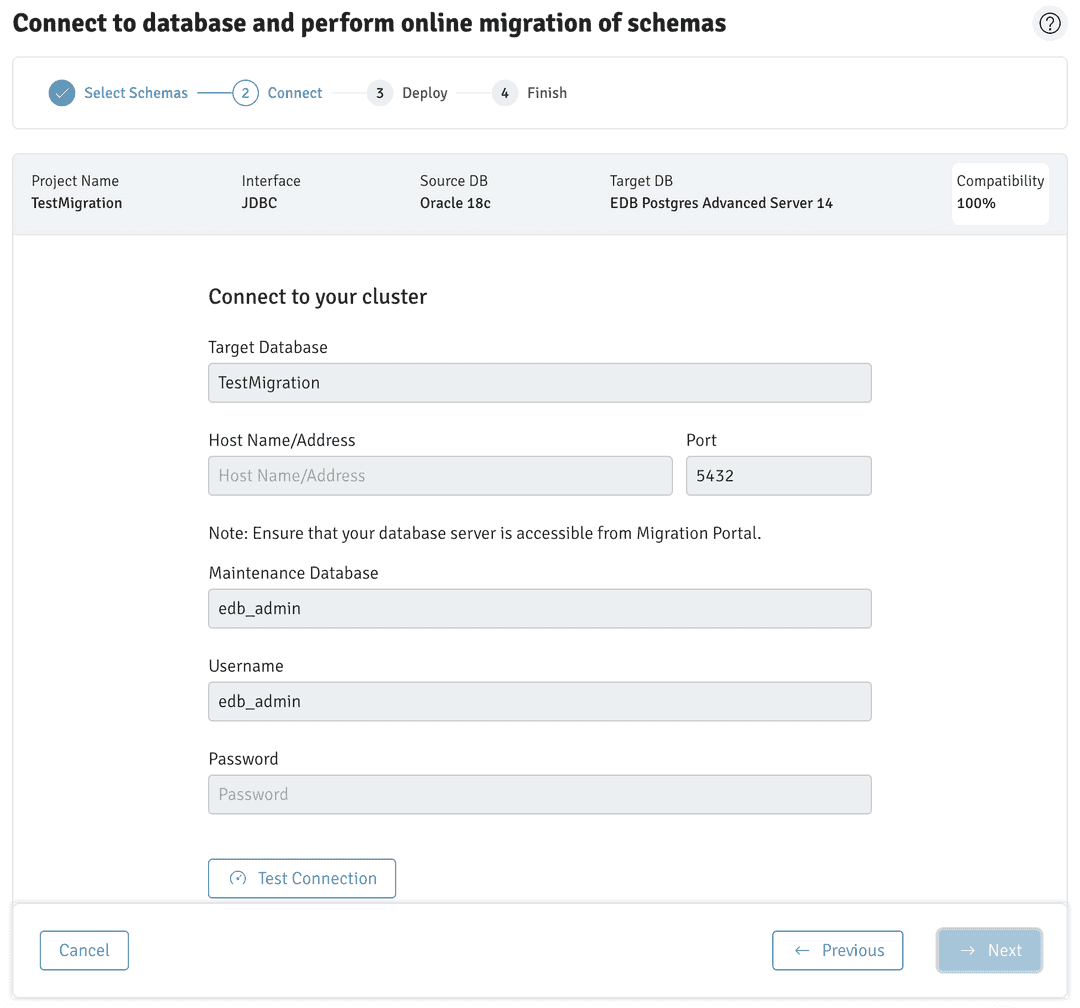 Connecting to the cloud cluster